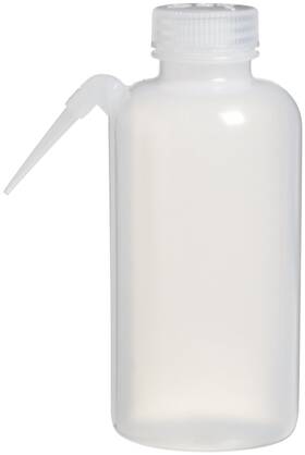2402-0500 Nalgene Fba 500ml Wide Mouth Polypropylene Wash Bottle Low Density Polyethylene 16.9oz