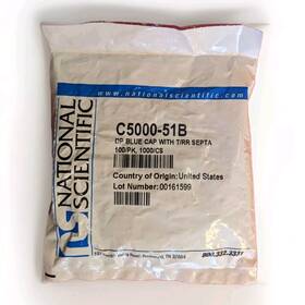 C5000-51bdp National Scientific Supply Blue Cap With T/rr Septa100/pk 1000/cs