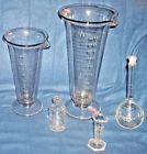 No 15 Todel Mixed Apothecary Clear Glass Graduated Cylinders Beakers Bottle