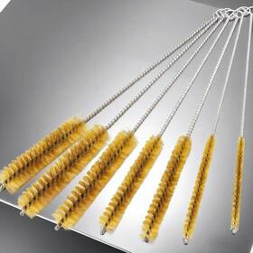 240515 Notoke 7 Pcs Brass Wire Tube Brush Kit Bottle Brushes 11ftft Long-handle
