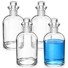 Novabright Jyy-novabright-2479 4 Pcs Glass Bod Bottle With Robotic Stopper Transparent