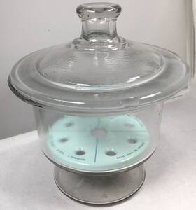 5312-0140 Nucerite Vintage Glass Desiccator Vacuum Jar Porcelain Plate Sybron Nal Ge
