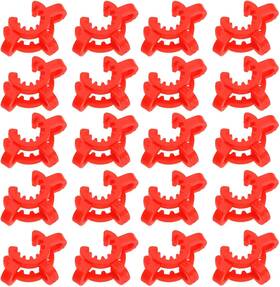 512-b-bi Ototec 20pcs Red Plastic Joint Clips 14mm Lab Keck Clamp For Glass Standard Conical Int