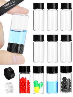 Otwo2257 Otwooi 5ml Clear Small Glass Vials With Screw Caps 5ml-10pcs Transparency Otwo2257 Otwooi 5ml Clear Small Glass Vials With Screw Caps 5ml-10pcs Transparency