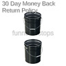 Pail-stl-ri Vestil Steel Open Head Pail With Handle Gallon Capacity Black