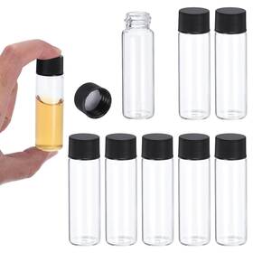 000649 Patikil 15ml Clear Glass Vials 8 Pack Sample With Screw Transparent