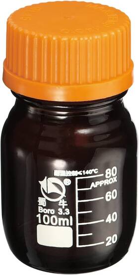 Pta220330tt1322 Patikil 100ml Reagent Media Bottle 1pcs Round 3.3 Borosilicate Glass Graduated