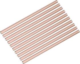 Pta240603tt002054 Patikil 8 Inch Borosilicate Glass Blowing Tubes 10 Pack - Burgundy