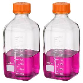 Ptf240307tt000240jp Patikil 2 Pack Reagent Media Storage Bottles 1000ml Orange