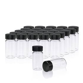 0002222 Pekybio 20 Pcs Ml 5 Dram Clear Small Liquid 27.5 57mm And 20ml Vial