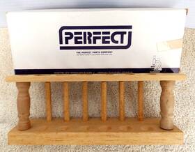Pef618a Perfect 618-8 Vintage Wooden 6 Test Tube Rack Stand Holder Laboratory Tool New