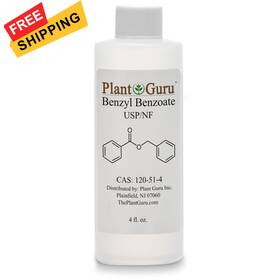 Plant Guru 811917035586 Benzyl Benzoate Usp Grade Liquid 4 Fl. Oz. - Great For Fragrance/aroma