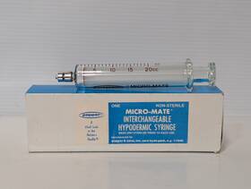 14-825 Popper And Sons 20cc Glass Syringe With Luer Lock Tip Perfektum Micro-mate