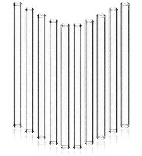 Pqapgt 707443274899 8 Inch Long 10 Pieces Glass Borosilicate Blowing Tubes Clear