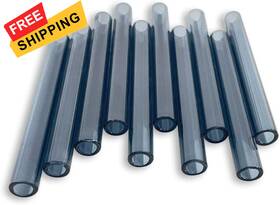 Pqapgt 742686220357 Grey 4 Inches Long 10 Pieces Glass Borosilicate Blowing Tubes 12 Mm Inch G