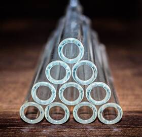 8519 Pqapgt Sample Sku 4 Inch Long 10 Pieces Glass Borosilicate Blowing Tubes 12 Transparent