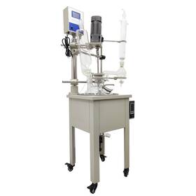 13-220584 Preasion 110v 10l Laboratory Glass Reactor Lab Jacketed Digital Display
