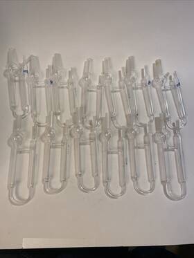 14-4006-024 Precision Glass Blowing Colorado Lot Of 14 5ml Fritted Purge And Trap Sampler Sparger Tekmar 1/2 Inch