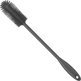 Shyj04 Purtribe Silicone Bottle Brush Water Cleaner With Long Handle Charcoal