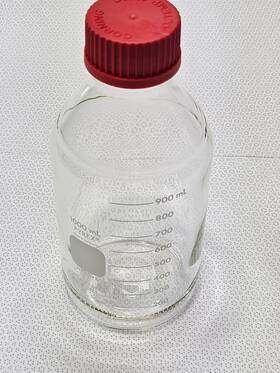 1395-1lhtc Pyrex Pirex # Round Media Storage Bottle 1l With Gl45 Pbt High Temp