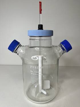 1585-4l Pyrex Bellco Spinner Flask 3000ml Great Condition Free Ship