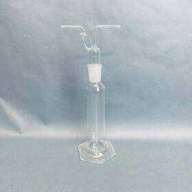 1760-125 Pyrex Gas Washing Bottle With Plain Tip Tube 125 Ml