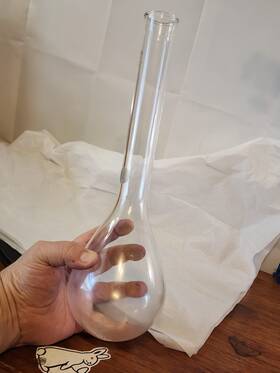 27400-800 Pyrex 800ml Tooled Long Neck Kjeldahl Flask Round Bottom Art Decor Flower Vase