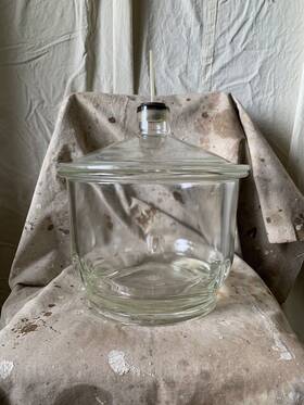 3080-250 Pyrex Corning Glass 7.5l Vacuum Top Desiccator 250mm Id For 230mm Plate 3080