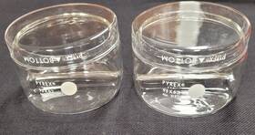 3155 Pyrex New Vintage Lab Dish Culture Anaerobic Set Of 2 #3155 95mm X 62mm