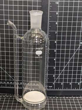 31750 Pyrex Gas Washing Bottle 170-220 M Frit Fritted Lab Glass 24/40 Ace 7166