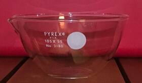3180-105-s Pyrex Corning #3180-105 290ml Flat Bottom Evaporating Dishes Single