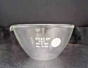 3180-90 Pyrex Corning 170ml Flat Bottom Evaporating Dishes O.d. X Height 90