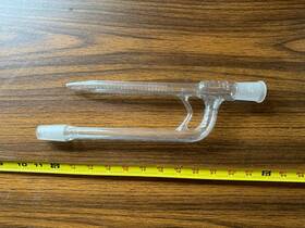 3611 Pyrex 24/40 Lab Glassware Transfer Valve Control Usa Connector Connection