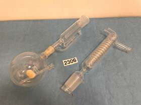 3880-mco Pyrex 3740-m Soxhlet Extractor Friedrichs Condenser Boiling Flask St
