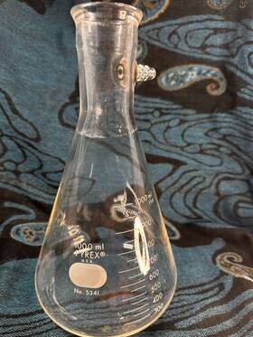 5341 Pyrex Glassware Filtering Flask 2000ml With Sidearm Tubulation