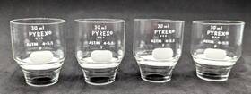 60306 Pyrex Lot Of 4 30 Ml Gooch Type Filtering Crucibles Fine Filter Vg Cond