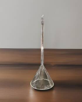 6180-75-s Pyrex Corning #6180-75 75mm Diameter 60 Angle Fluted Funnel Single