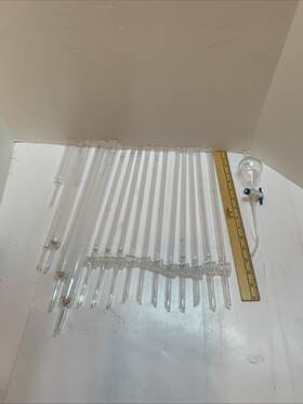 17800-22500 Pyrex Kontes Glass Misc Size Chromatography Columns 38452-10 8552 38452