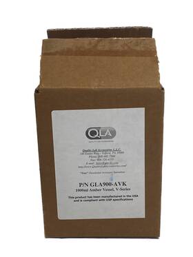 Gla900-avk Qla New Glass 1000ml Amber Dissolution Testing Vessel No Collar