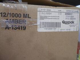 Glc-02024 Qorpak Bottles Amber Round Glass 1000ml With Twist Cap Box Of 12