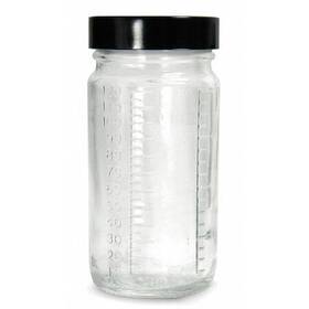 Glc-01552 Qorpak Glc01552 Round Grad Beaker With Cap 240ml Pk24