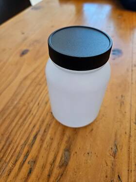 Pla-03317 Qorpak Bottle 250ml Hdpe Wide Natural With Pp Caps - Pack Of 100