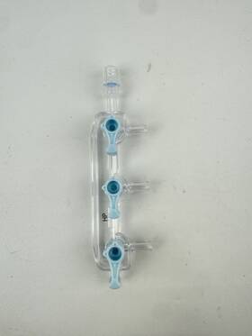 13147 Qosina 3 Stopcock Manifold Hp Right On Blue Body P/n 13147 Qosina 3 Stopcock Manifold Hp Right On Blue Body P/n