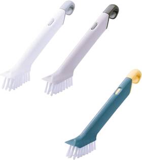Brush-01 Quanxilxu 3 Pcs Household Grout Cleaner Brush 2 In 1 Kitchen Sink As The Picture Shows