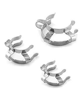 Qwork 734900616688 Metal Keck Clip 3 Pack 304 Stainless Steel Clamp For 14mm / 19mm