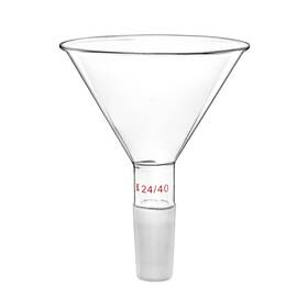 Wd3297 Qwork Glass Jointed Short Stem Powder Funnel Filter With Transparent