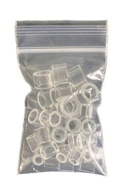 Rubidia Rublcr30 30/pk Cell Culture Glass Cloning Rings 8/6/4mm Id 8.4-8.6mm H