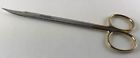 S5001 Gold Handle Scissors Kelly Perma Sharp Curved Model Germany