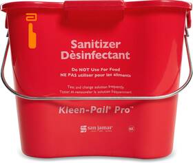 Kpp97rd San Jamar Kleen-pail Pro Sanitizer Pail Cleaning Bucket With 3 Quarts Red