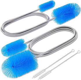 Svtb84b Sardvisa Flexible Long Drain Brush Tool With Large Double Elastic Nylon Ends Blue